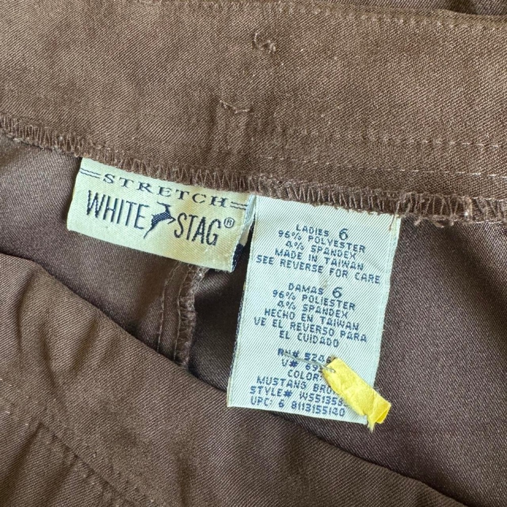 White Stag Brown vintage suede maxi skirt Size 6 - Picture 8 of 8